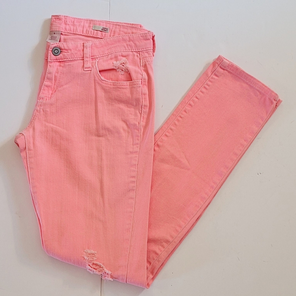 Neon Coral jeans